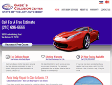 Tablet Screenshot of gabescollisioncenter.com
